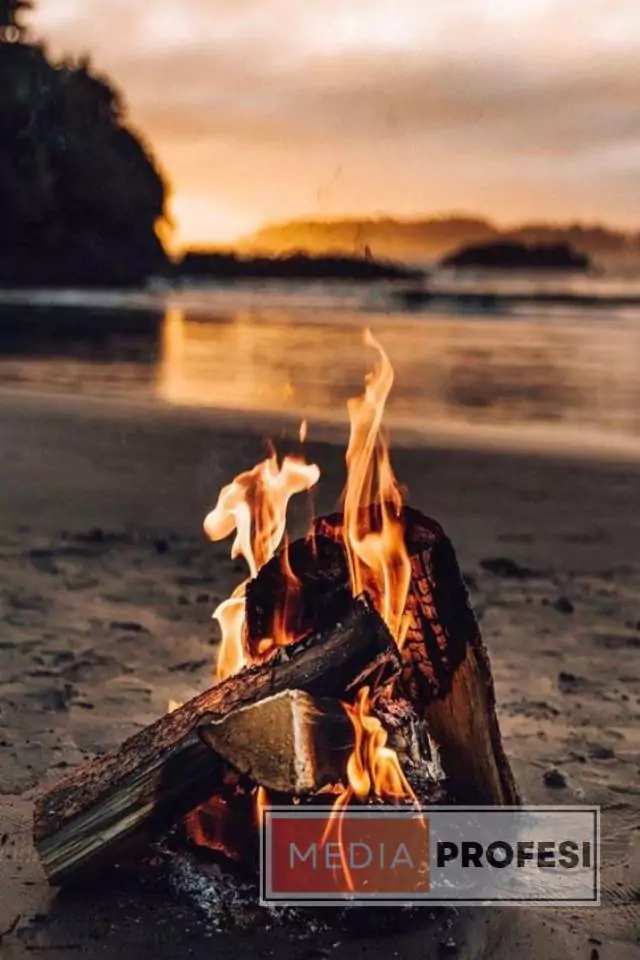 5 Ide Kegiatan Camping Keluarga yang Menyenangkan api unggun-camping keluarga
