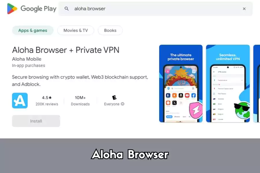 Browser Anti Blokir Aloha Browser