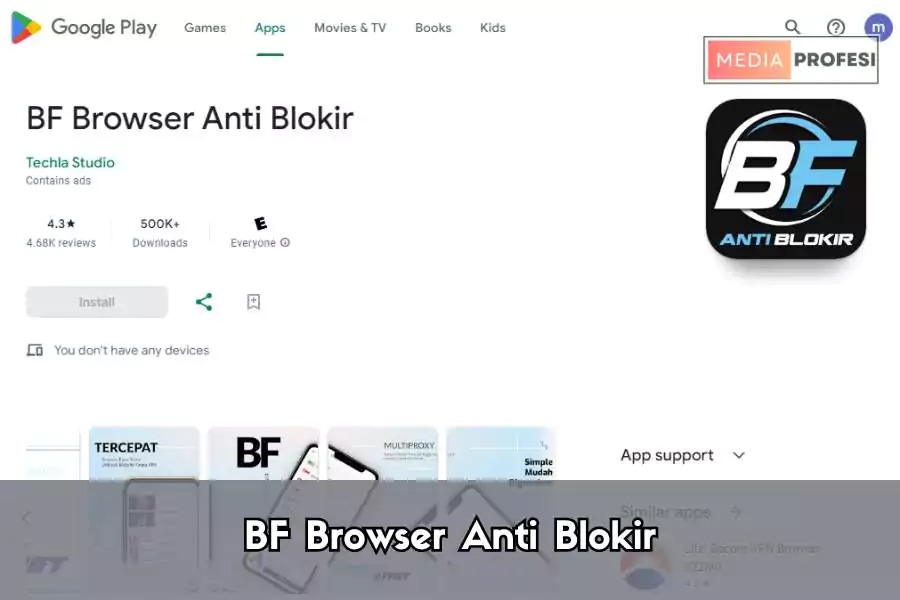 Browser Anti Blokir BF Browser
