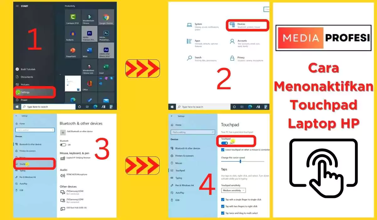Trik Jitu untuk Mengaktifkan dan Menonaktifkan Touchpad Laptop Windows 10 Cara Menonaktifkan Touchpad Laptop