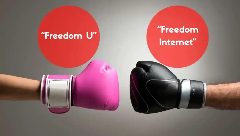 Perbedaan Antara Freedom U dan Freedom Internet